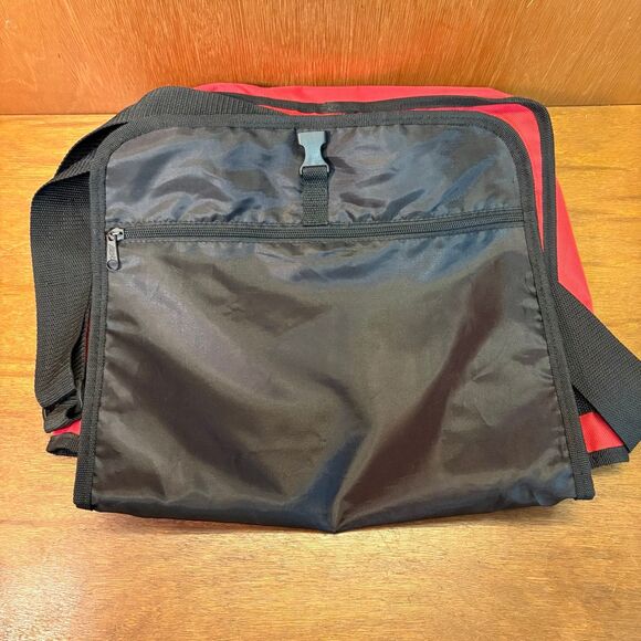 New York University NYU Red and Black Messenger Bag - Picture 5 of 7